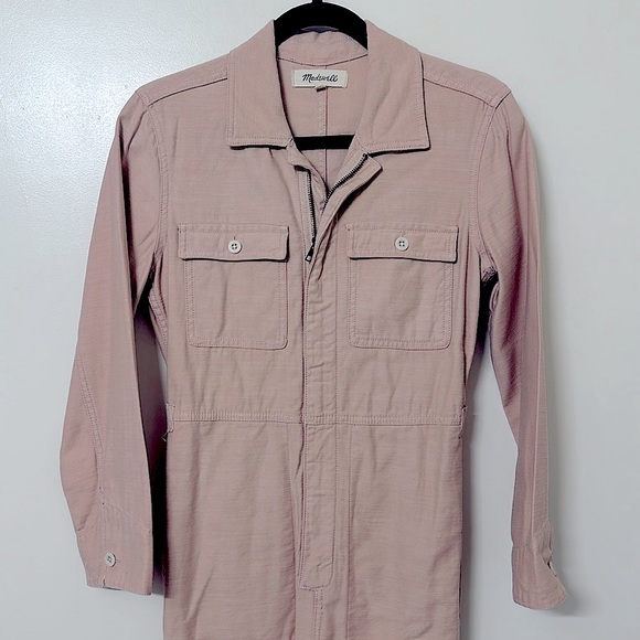 Madewell - Garment-Dyed Zip-Front Coverall Jumpsuit - Picture 1 of 5